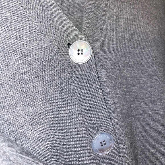 Stella McCartney Gray Wrap Lightweight Cardigan Sweater 36 Made in Italy - Picture 3 of 6